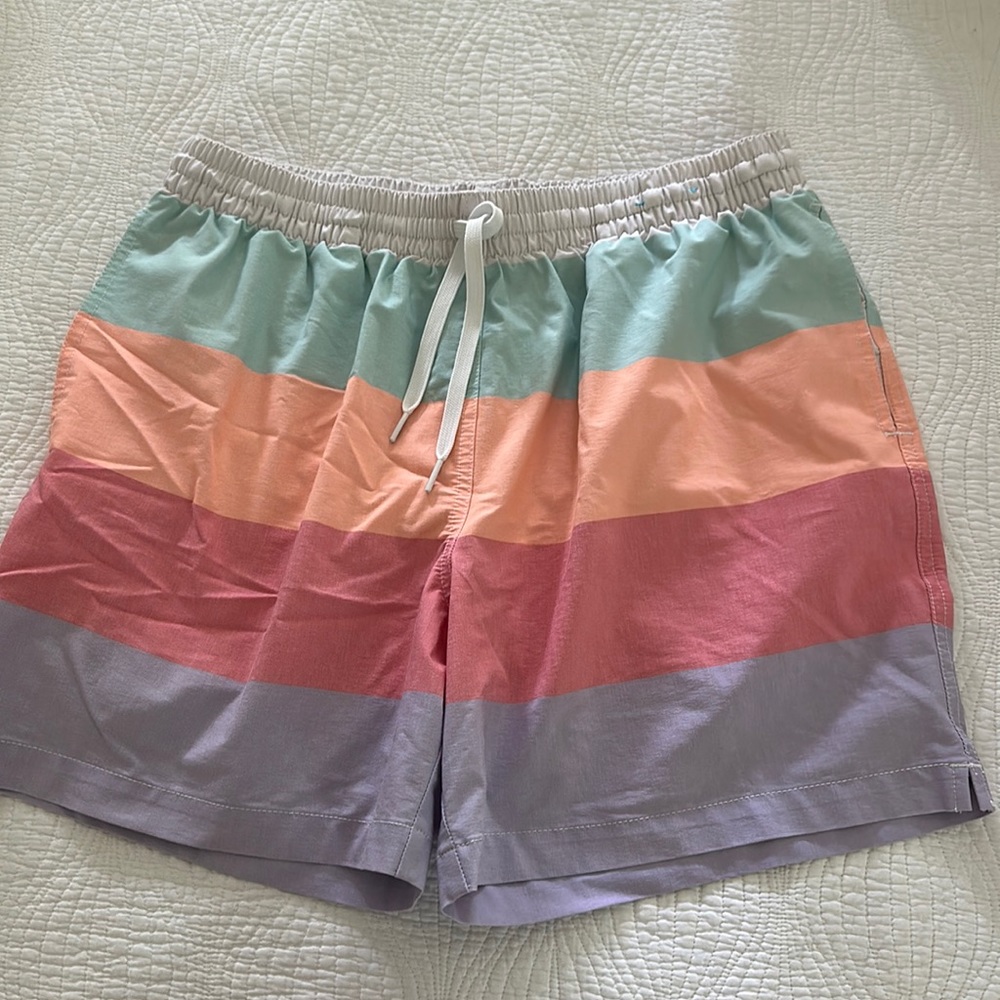 Chubbies Mens Color Block Swim Trunks Large 5.5" inseam